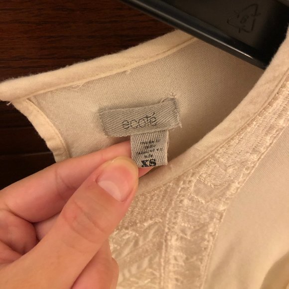 UO Ecote Cream Blouse - Picture 4 of 4